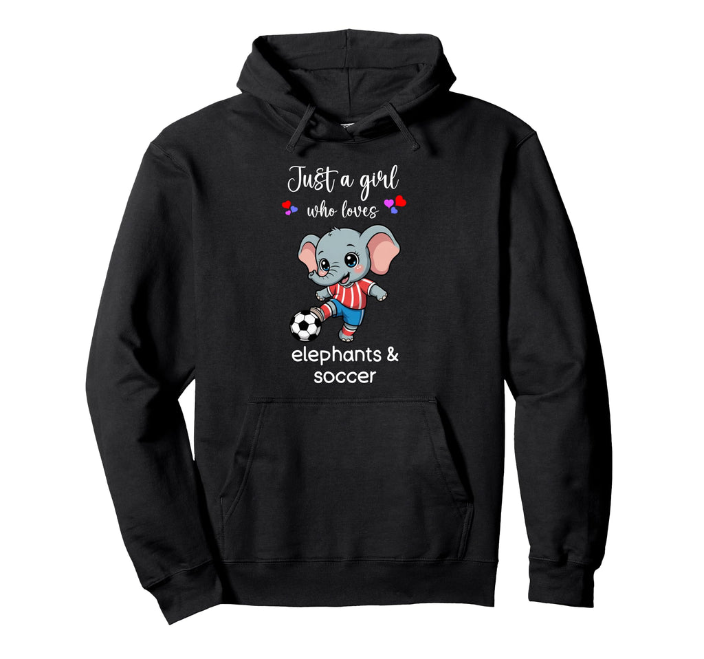 Elephant Soccer Elephant Soccer Hoodie - Minimalist Print for Adults - T-Shirt, Sweatshirt, Hoodie