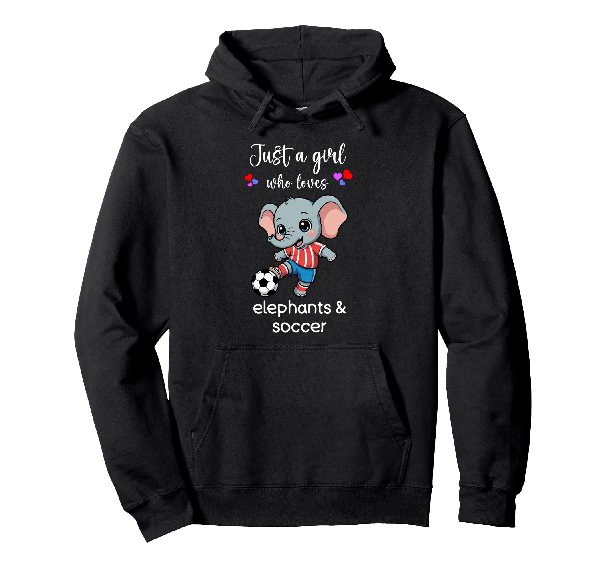 Elephant Soccer Elephant Soccer Hoodie - Minimalist Print for Adults - T-Shirt, Sweatshirt, Hoodie