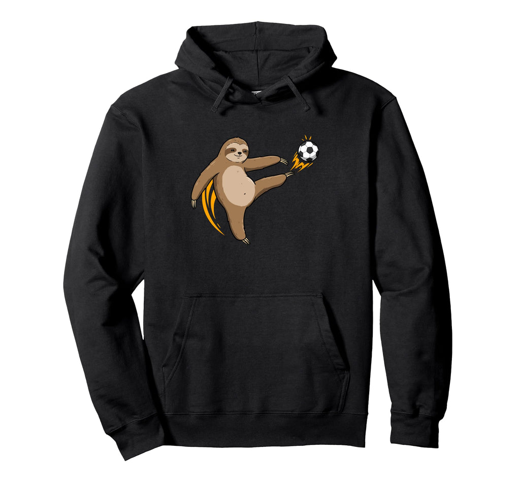 Playful Sloth Football Star Champion Hoodie - Unique Graphic Unisex - T-Shirt, Sweatshirt, Hoodie