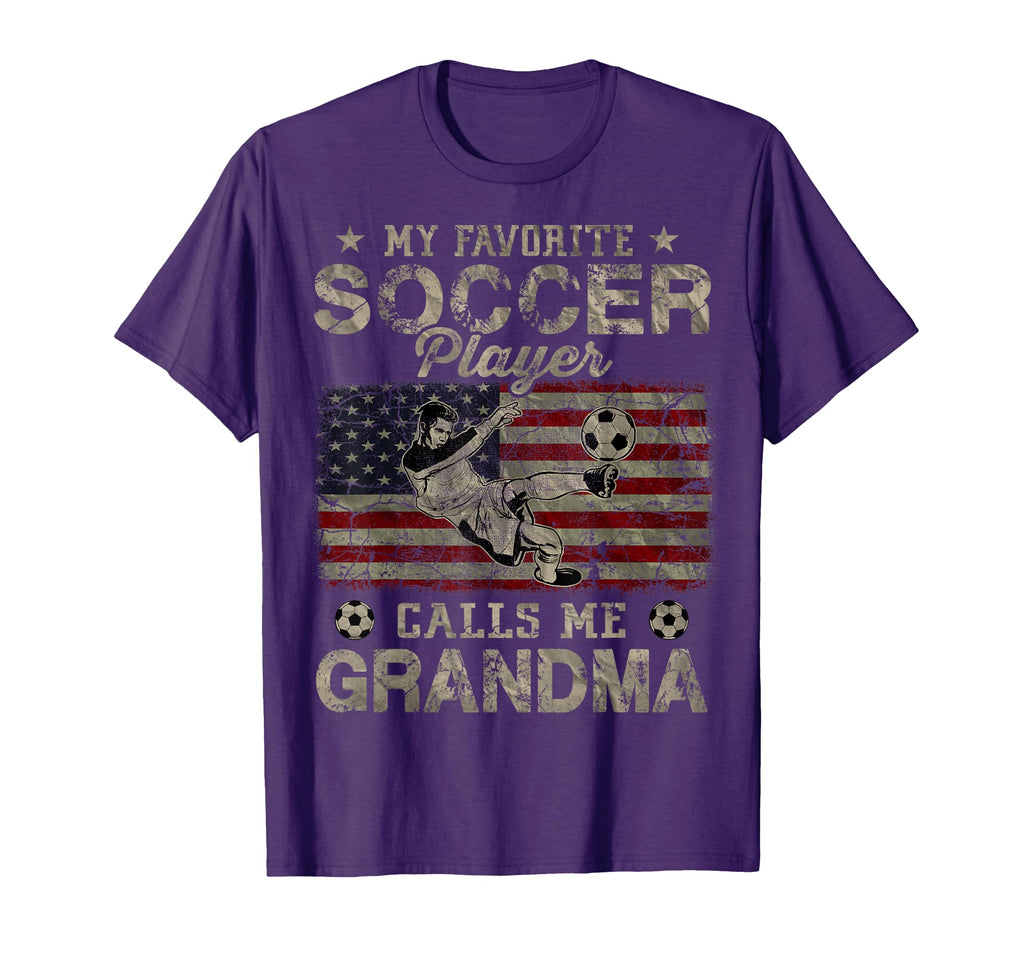 My Favorite Soccer Player Calls Me Grandma T-Shirt - Graphic Print Unisex - T-Shirt, Sweatshirt, Hoodie