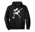 Dabbing Soccer Ball Halftone Funny Sports Hoodie - Novelty Apparel Unisex - T-Shirt, Sweatshirt, Hoodie