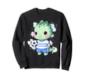Adorable Dino Soccer Player Sweatshirt - Casual Everyday Wear for Adults - T-Shirt, Sweatshirt, Hoodie