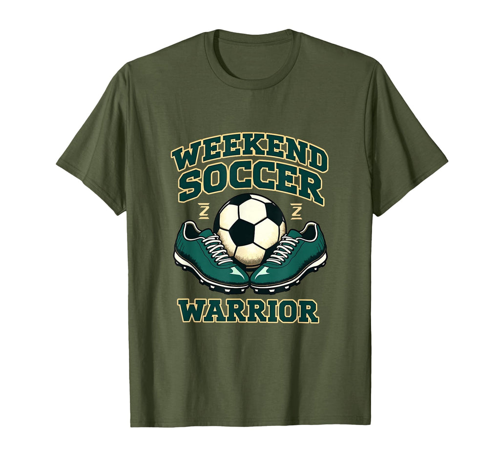 Weekend Soccer Warrior T-Shirt - Graphic Print for Adults - T-Shirt, Sweatshirt, Hoodie