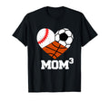 Mom Cubed Mom3 Mom Three Baseball T-Shirt - Custom Art Print Men Women - T-Shirt, Sweatshirt, Hoodie
