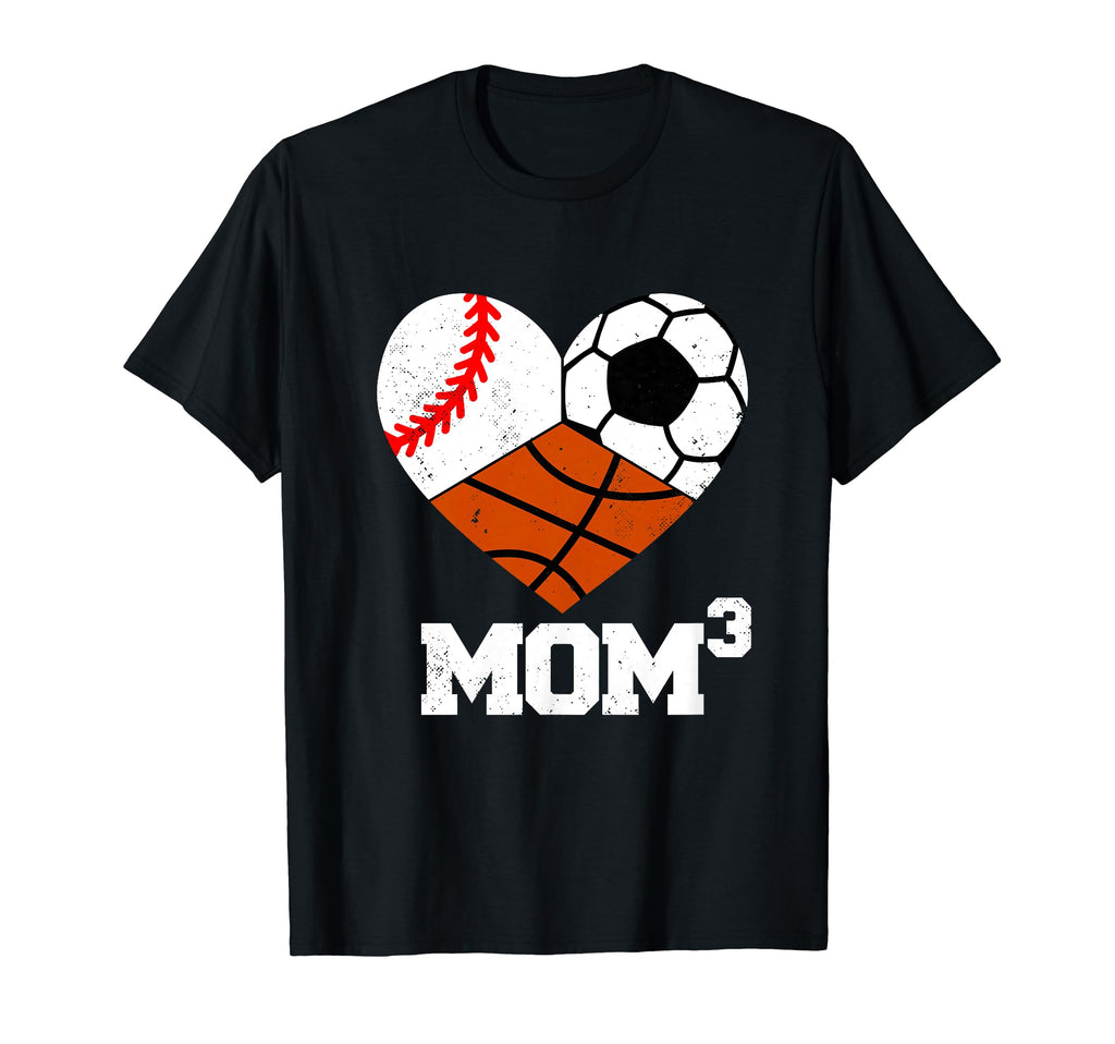 Mom Cubed Mom3 Mom Three Baseball T-Shirt - Minimalist Print for Adults - T-Shirt, Sweatshirt, Hoodie