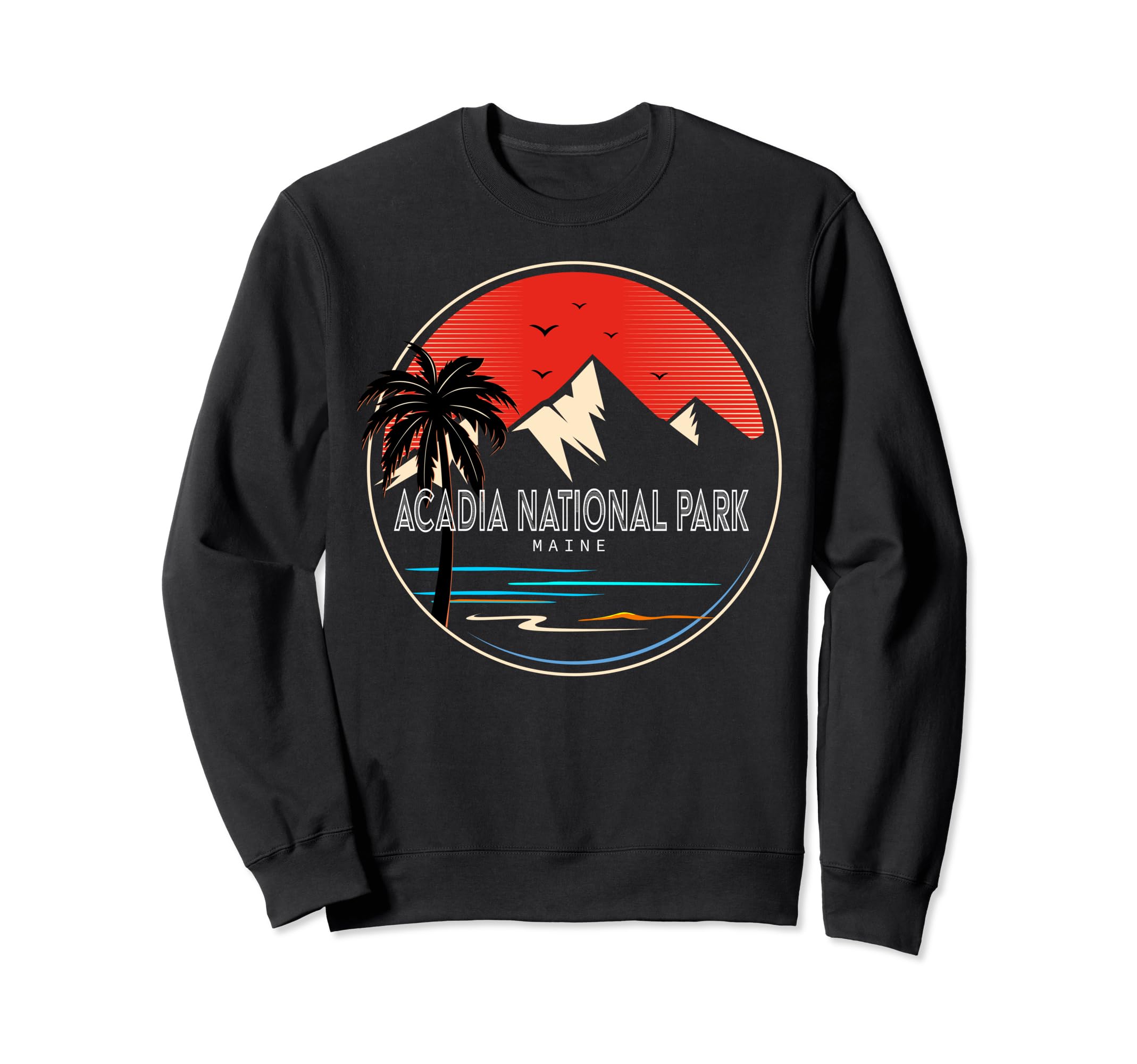 Acadia National Park Maine Wave Surfing Sweatshirt - Novelty Apparel Unisex - T-Shirt, Sweatshirt, Hoodie