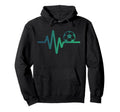 Soccer Heartbeat Line Football Love Hoodie - Casual Everyday Wear Unisex - T-Shirt, Sweatshirt, Hoodie
