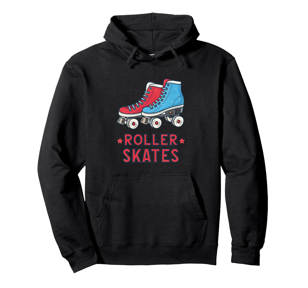 Colorful Roller Skates Illustration Hoodie - Aesthetic Graphic for Adults - T-Shirt, Sweatshirt, Hoodie