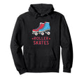 Colorful Roller Skates Illustration Hoodie - Aesthetic Graphic for Adults - T-Shirt, Sweatshirt, Hoodie