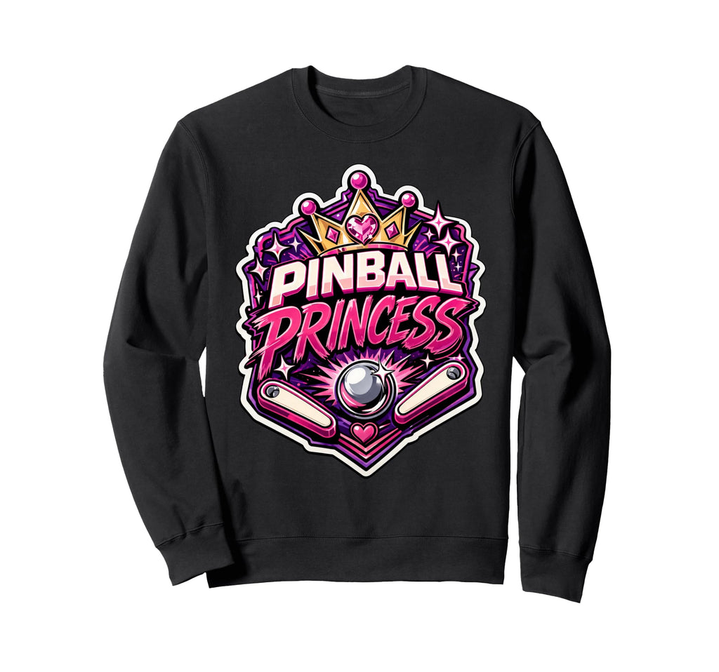 Pinball Princess Machines Funny Sweatshirt - Aesthetic Graphic Men Women - T-Shirt, Sweatshirt, Hoodie