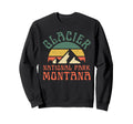 Glacier National Park Montana Usa Sweatshirt - Custom Art Print Men Women - T-Shirt, Sweatshirt, Hoodie
