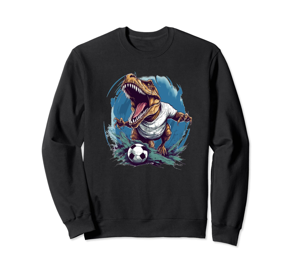 Looking Dinosaur Soccer Ball And Sweatshirt - Minimalist Print for Adults - T-Shirt, Sweatshirt, Hoodie