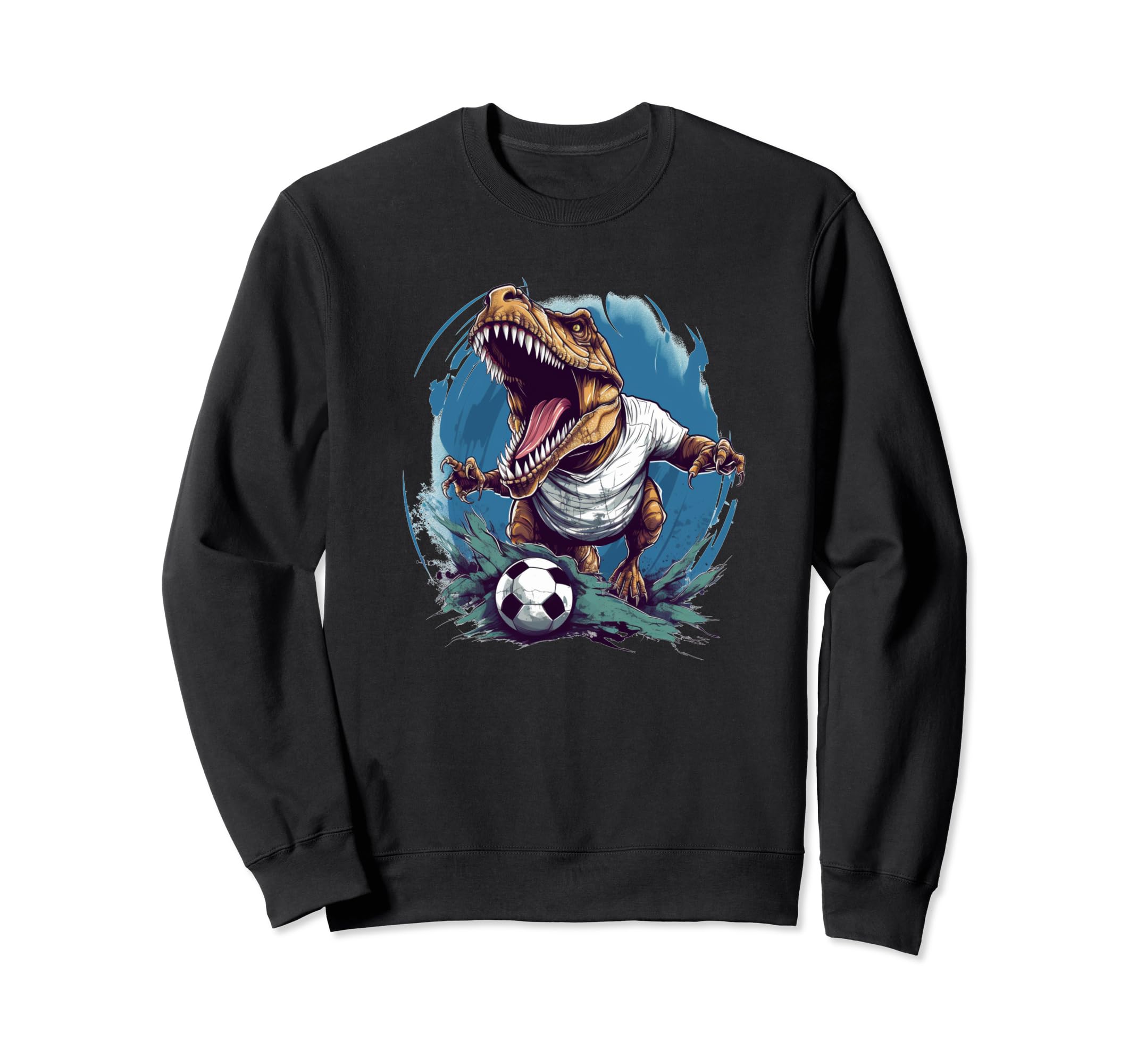 Looking Dinosaur Soccer Ball And Sweatshirt - Minimalist Print for Adults - T-Shirt, Sweatshirt, Hoodie