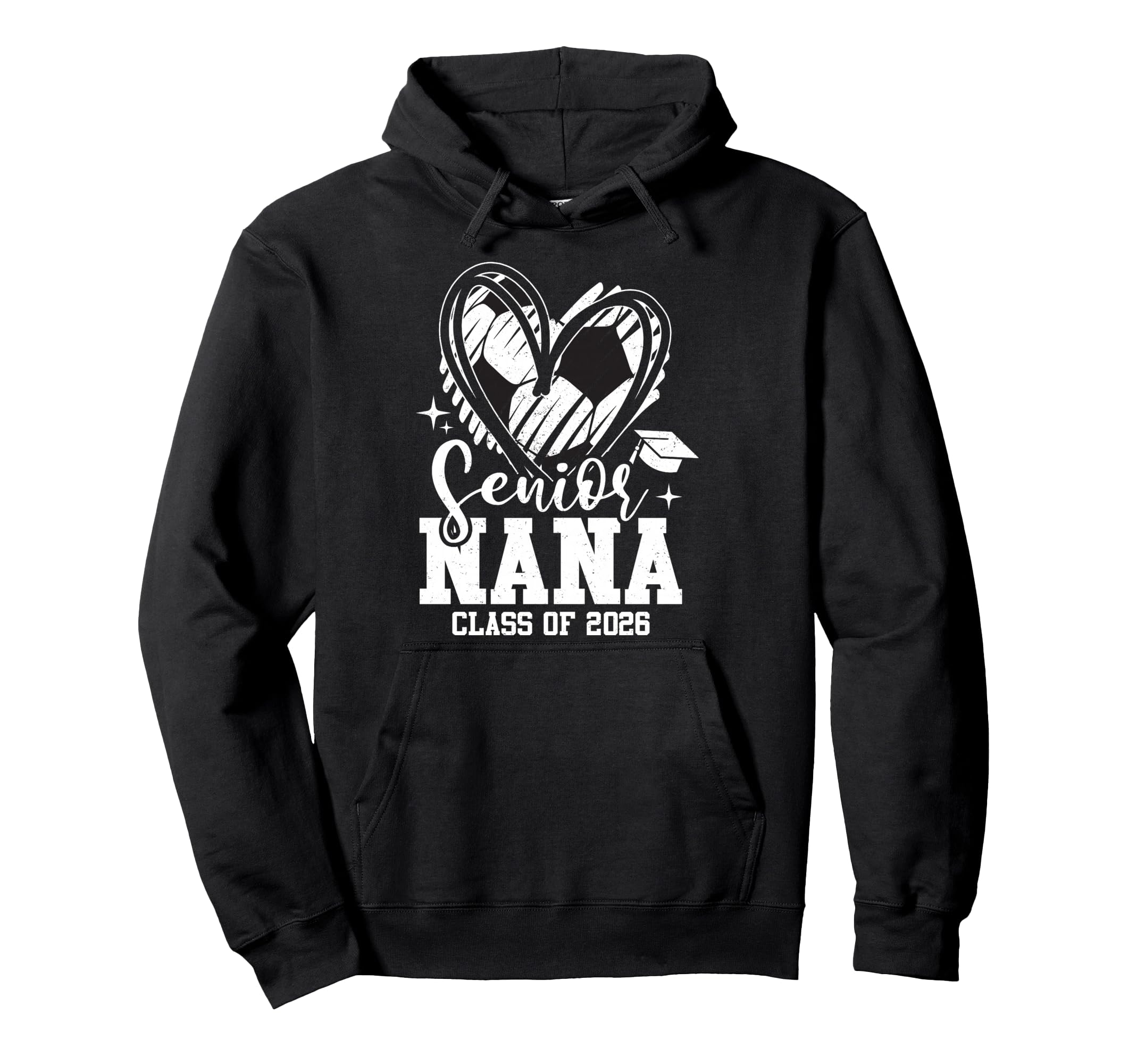 Senior Nana Class 2026 Soccer Hoodie - Fun Novelty Design for Adults - T-Shirt, Sweatshirt, Hoodie