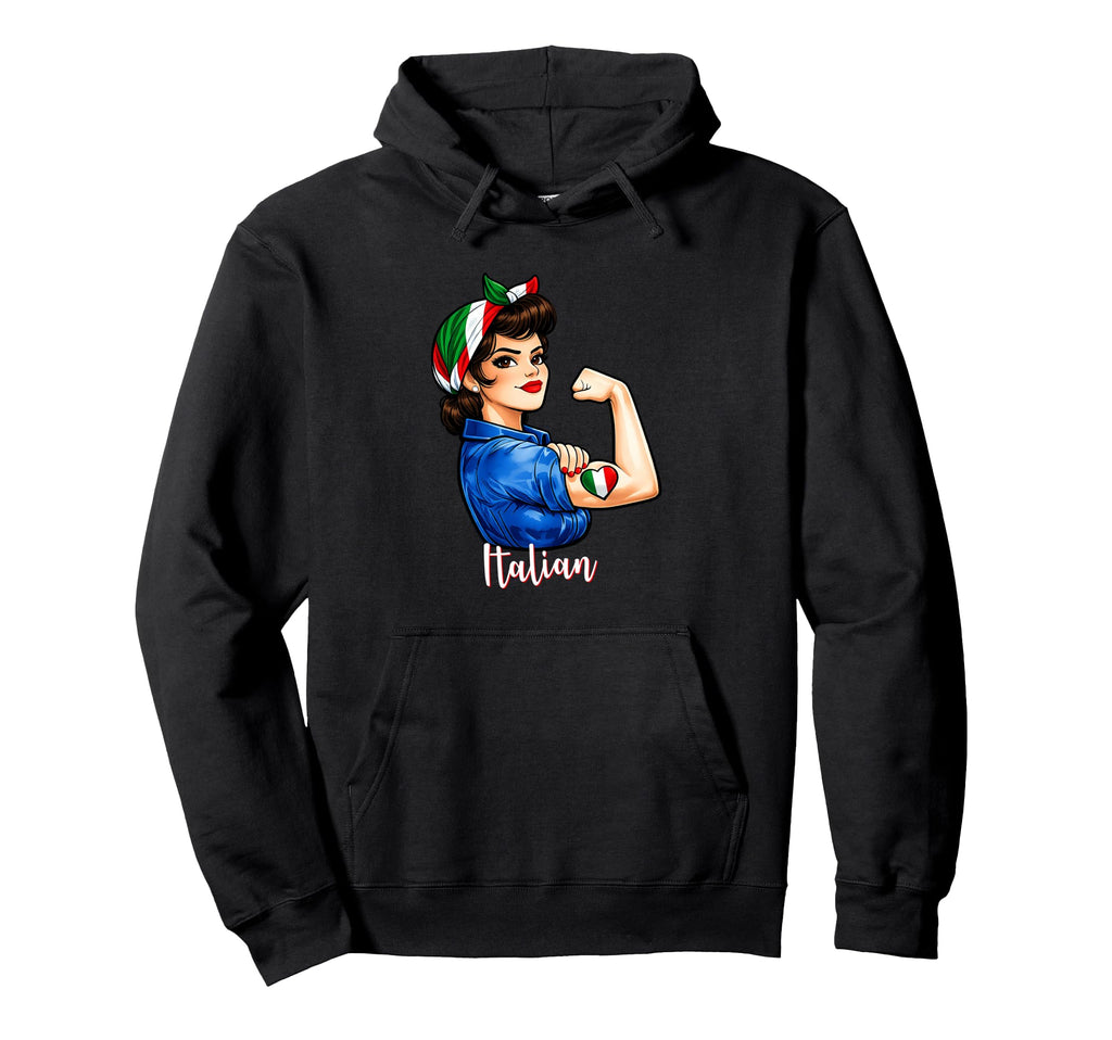 Proud Italian Pride Italiana Italy Flag Hoodie - Custom Art Print Unisex - T-Shirt, Sweatshirt, Hoodie