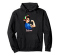 Proud Italian Pride Italiana Italy Flag Hoodie - Custom Art Print Unisex - T-Shirt, Sweatshirt, Hoodie