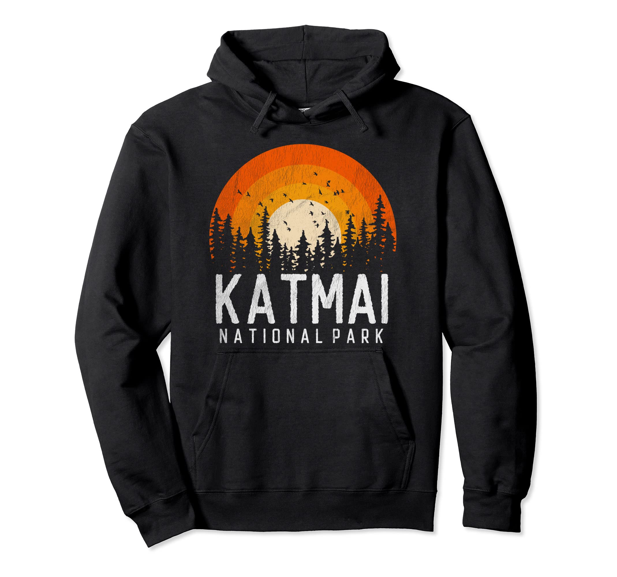 Katmai Us National Park Alaska 70S 80S Hoodie - Aesthetic Graphic Unisex - T-Shirt, Sweatshirt, Hoodie