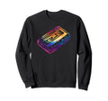 Tie Dye Mixtape 80S Blank Cassette Sweatshirt - Trendy Graphic for Adults - T-Shirt, Sweatshirt, Hoodie