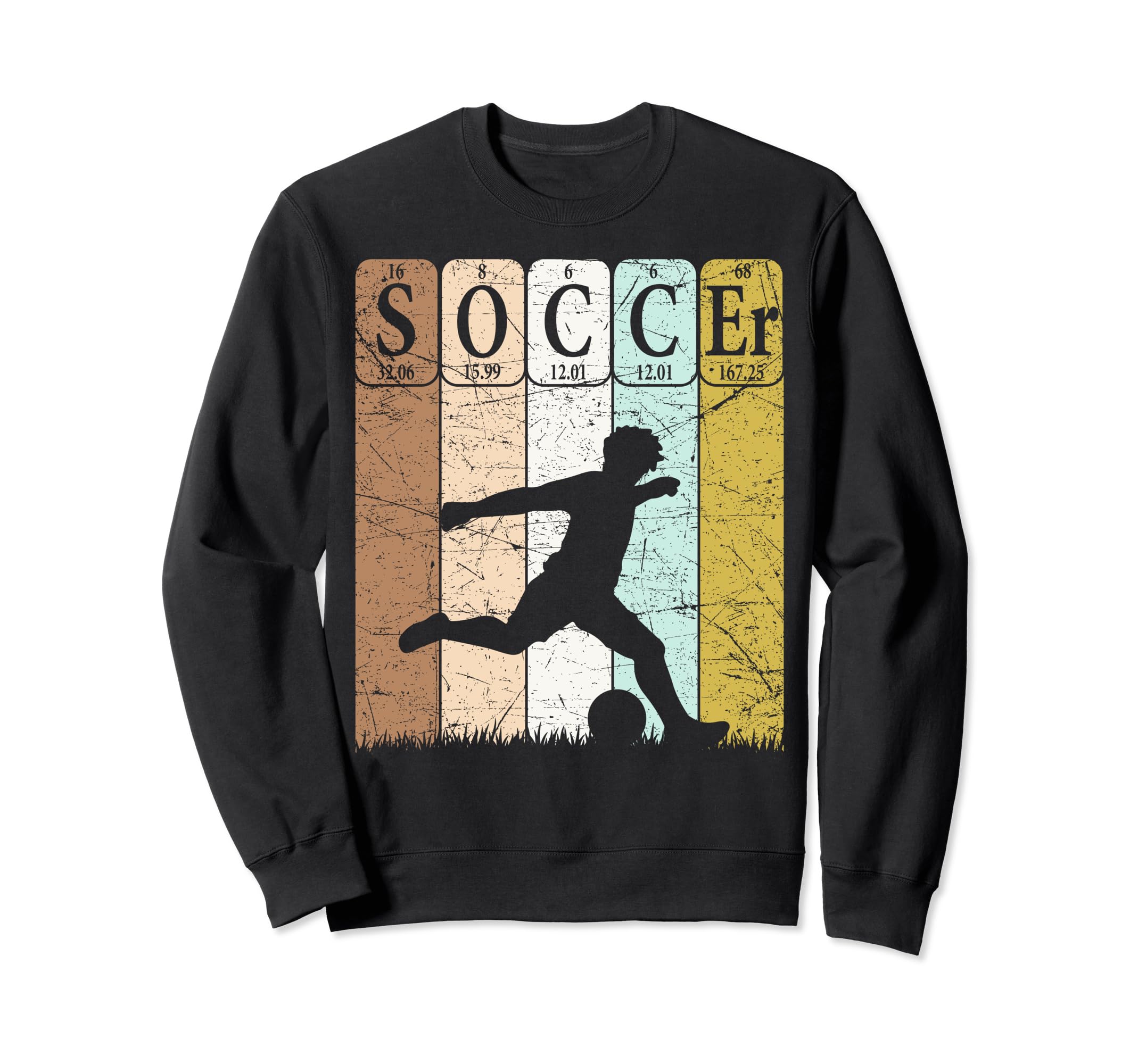 Soccer Periodic Table Elements Sweatshirt - Custom Art Print Men Women - T-Shirt, Sweatshirt, Hoodie