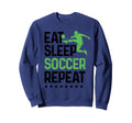Eat Sleep Soccer Repeat Sport Sweatshirt - Minimalist Print for Adults - T-Shirt, Sweatshirt, Hoodie