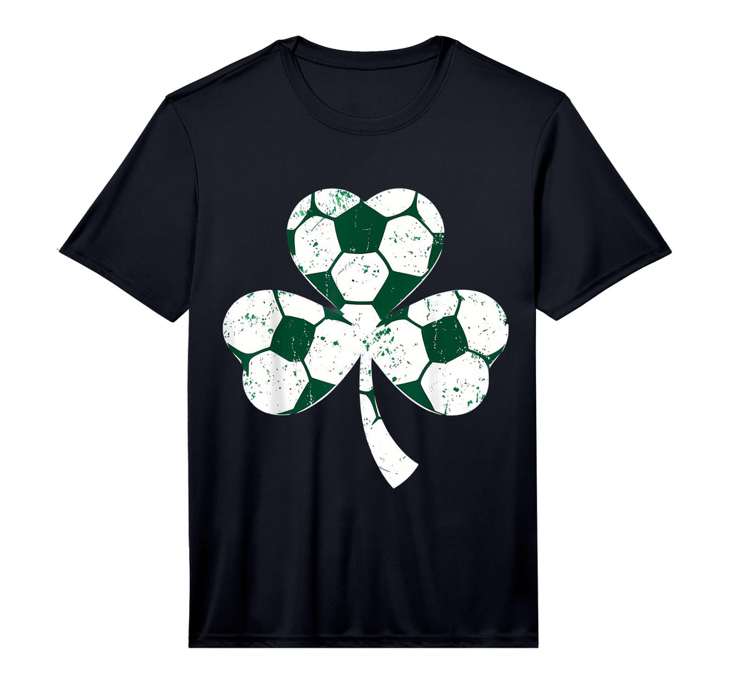 Soccer St Patricks Day Shamrock T-Shirt - Minimalist Print for Adults - T-Shirt, Sweatshirt, Hoodie