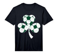 Soccer St Patricks Day Shamrock T-Shirt - Minimalist Print for Adults - T-Shirt, Sweatshirt, Hoodie