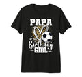 Papa Birthday Soccer Ball Papa Leopard T-Shirt - Graphic Print Unisex - T-Shirt, Sweatshirt, Hoodie