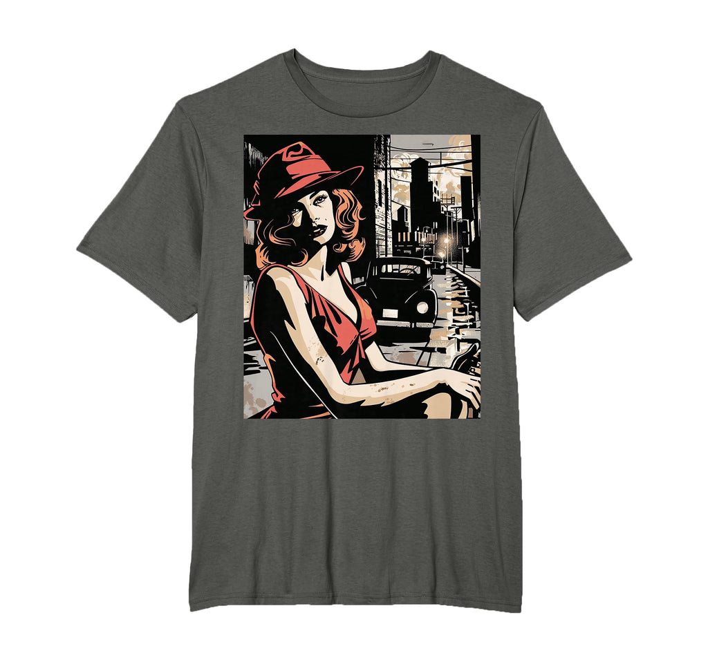 Glam Hollywood Iconic Noir Chic T-Shirt - Minimalist Print for Adults - T-Shirt, Sweatshirt, Hoodie