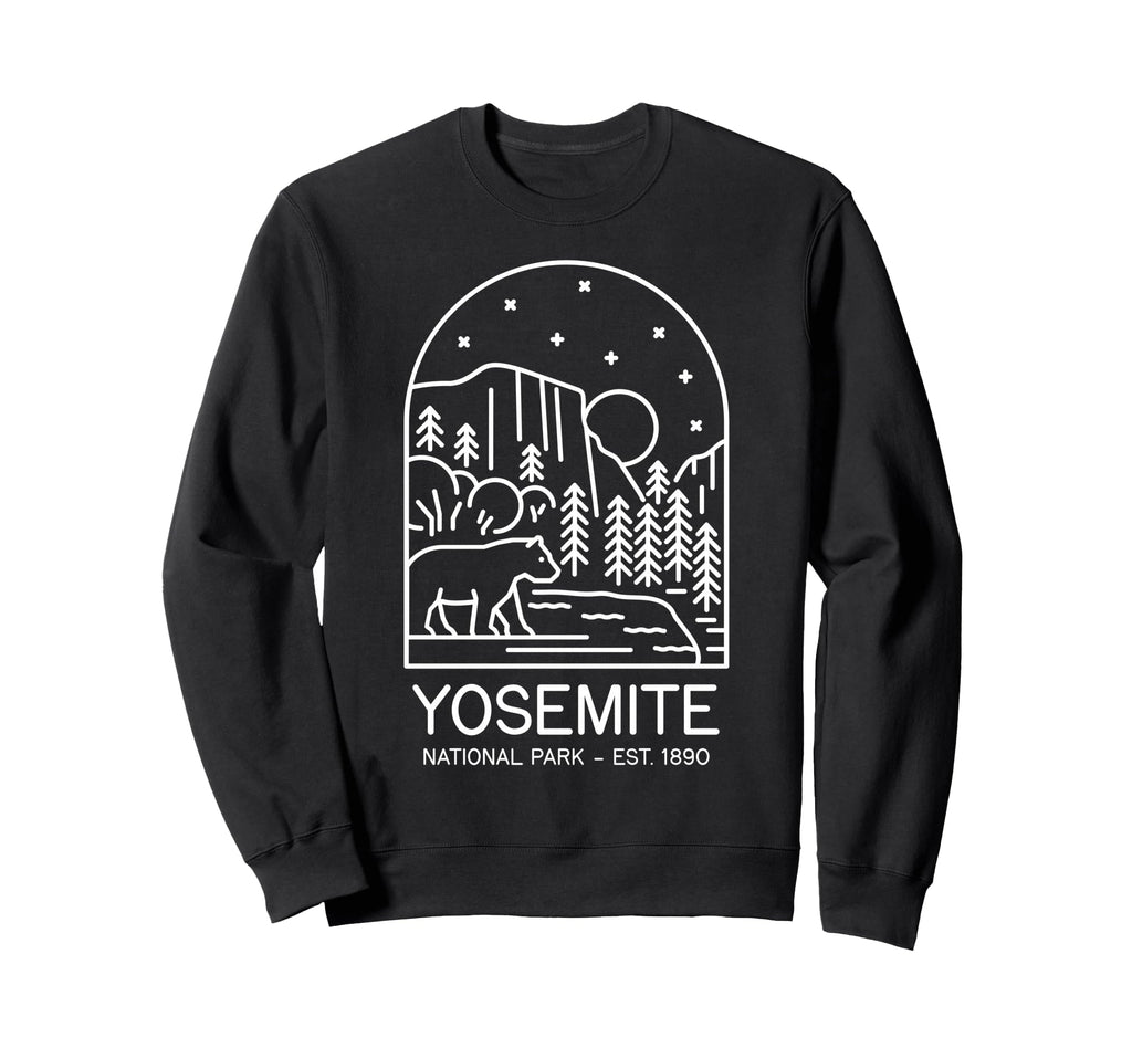 Yosemite National Park 1890 Sweatshirt - Unique Graphic Men Women - T-Shirt, Sweatshirt, Hoodie