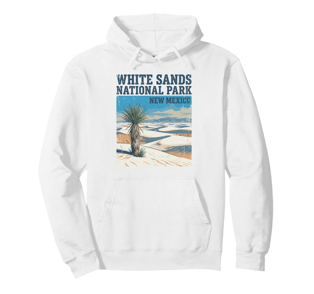 White Sands National Park New Mexico Hoodie - Graphic Print Unisex - T-Shirt, Sweatshirt, Hoodie