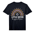 Little Sister Biggest Fan Soccer T-Shirt - Minimalist Print Men Women - T-Shirt, Sweatshirt, Hoodie