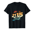 15Th Birthday Soccer Player Football 15 T-Shirt - Trendy Graphic Unisex - T-Shirt, Sweatshirt, Hoodie