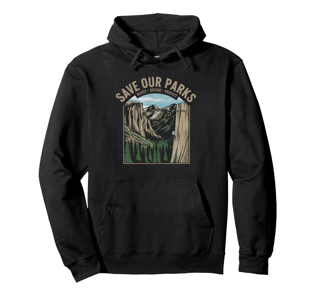 Save Our Parks Protect National Park Hoodie - Minimalist Print for Adults - T-Shirt, Sweatshirt, Hoodie