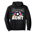 Soccer Aunt Family Matching Mothers Day Hoodie - Graphic Print Men Women - T-Shirt, Sweatshirt, Hoodie