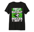 Uncle Birthday Matching Family Soccer Tri T-Shirt - Novelty Apparel Unisex - T-Shirt, Sweatshirt, Hoodie
