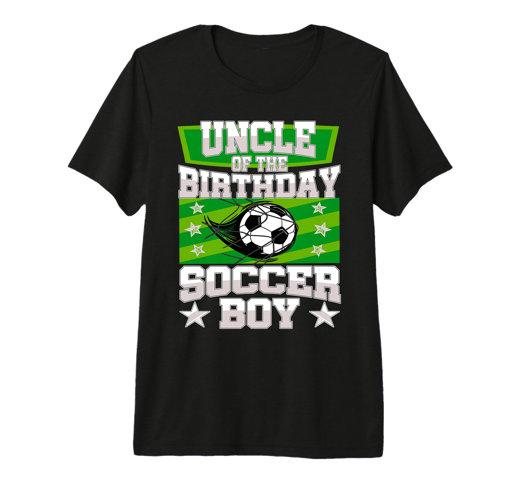 Uncle Birthday Matching Family Soccer Tri T-Shirt - Novelty Apparel Unisex - T-Shirt, Sweatshirt, Hoodie