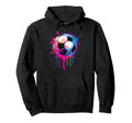 Soccer Awesome Colorful Soccer Drip Hoodie - Aesthetic Graphic for Adults - T-Shirt, Sweatshirt, Hoodie