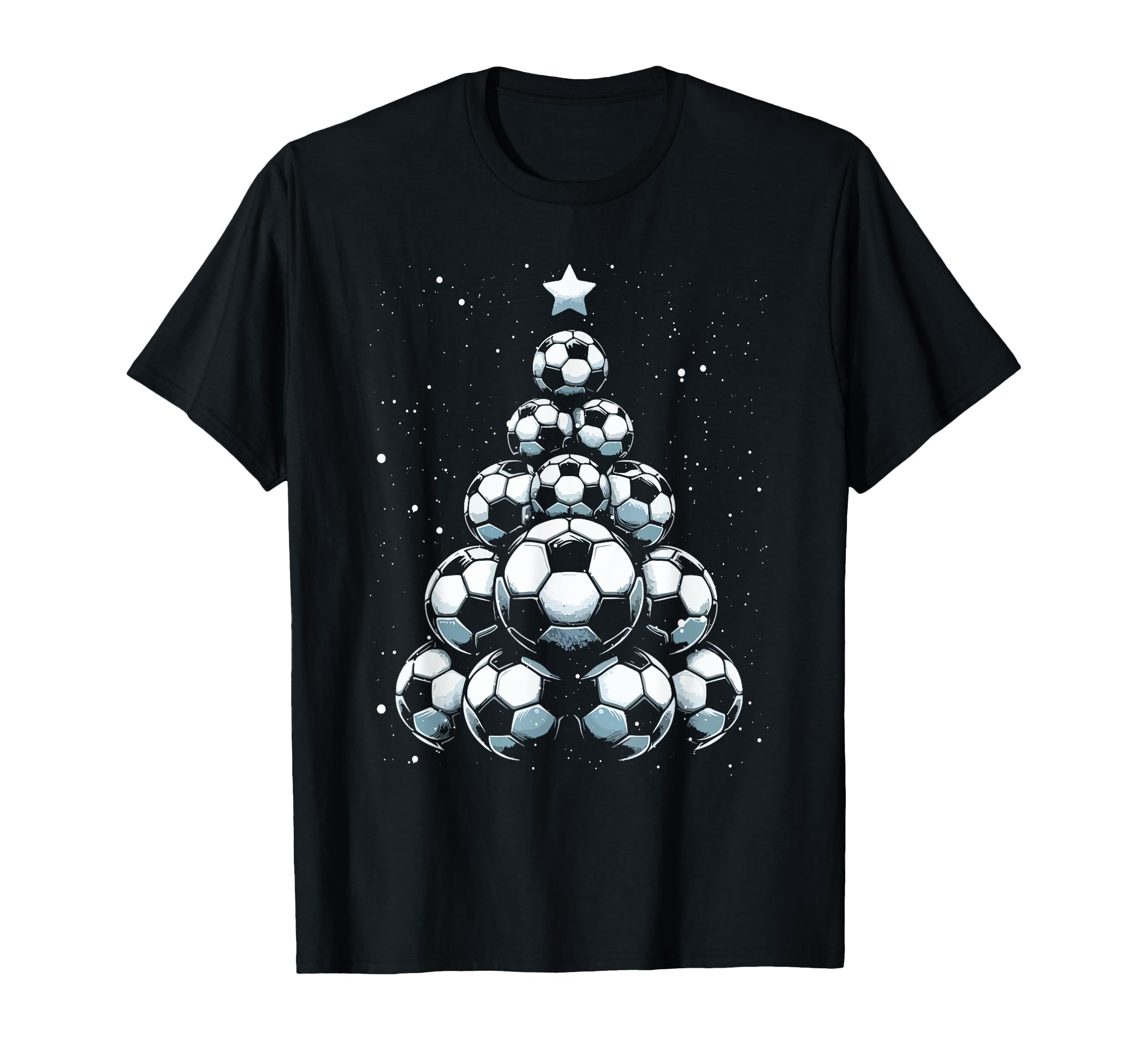 Soccer Balls Tree Holiday Season T-Shirt - Unique Graphic Men Women - T-Shirt, Sweatshirt, Hoodie