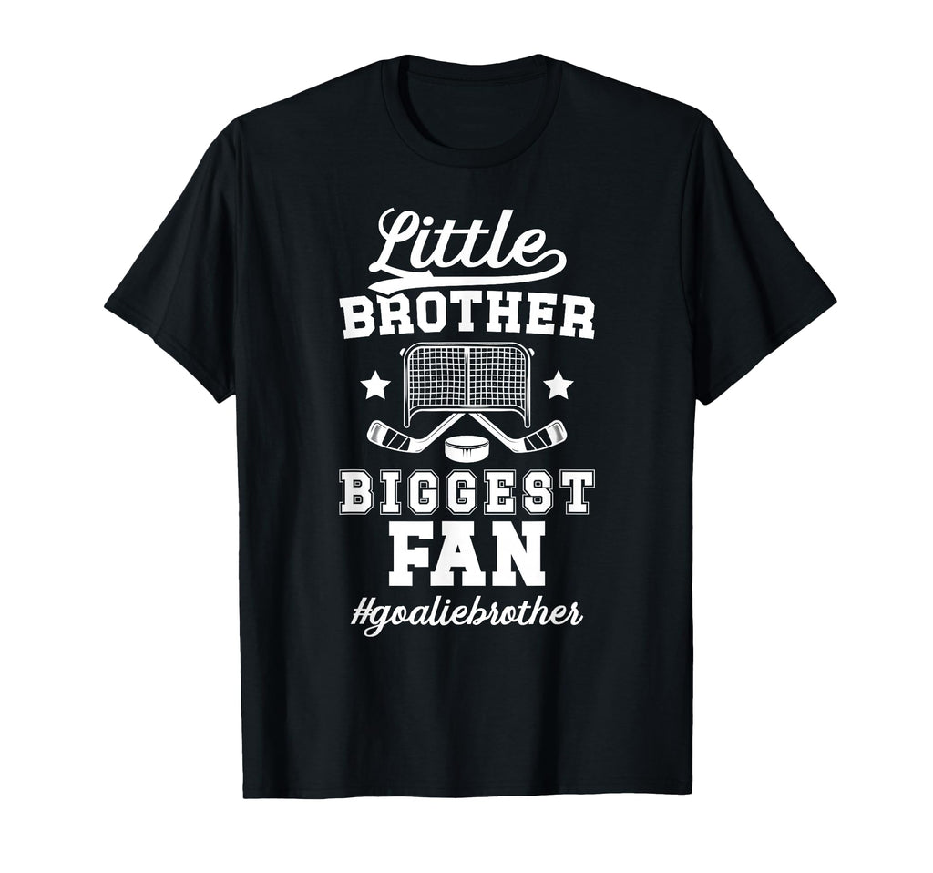 Little Brother Hockey Goalie Brother T-Shirt - Custom Art Print Unisex - T-Shirt, Sweatshirt, Hoodie