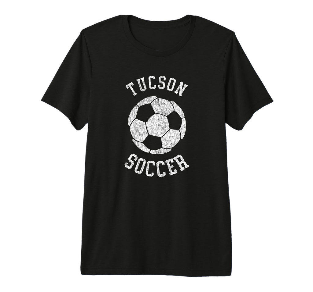 Tucson Soccer Distressed 90S Tri Blend T-Shirt - Unique Graphic Men Women - T-Shirt, Sweatshirt, Hoodie