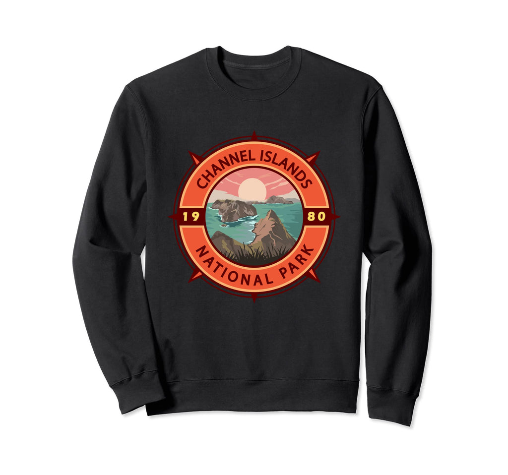 Channel Islands National Park Compass Sweatshirt - Unique Graphic Unisex - T-Shirt, Sweatshirt, Hoodie