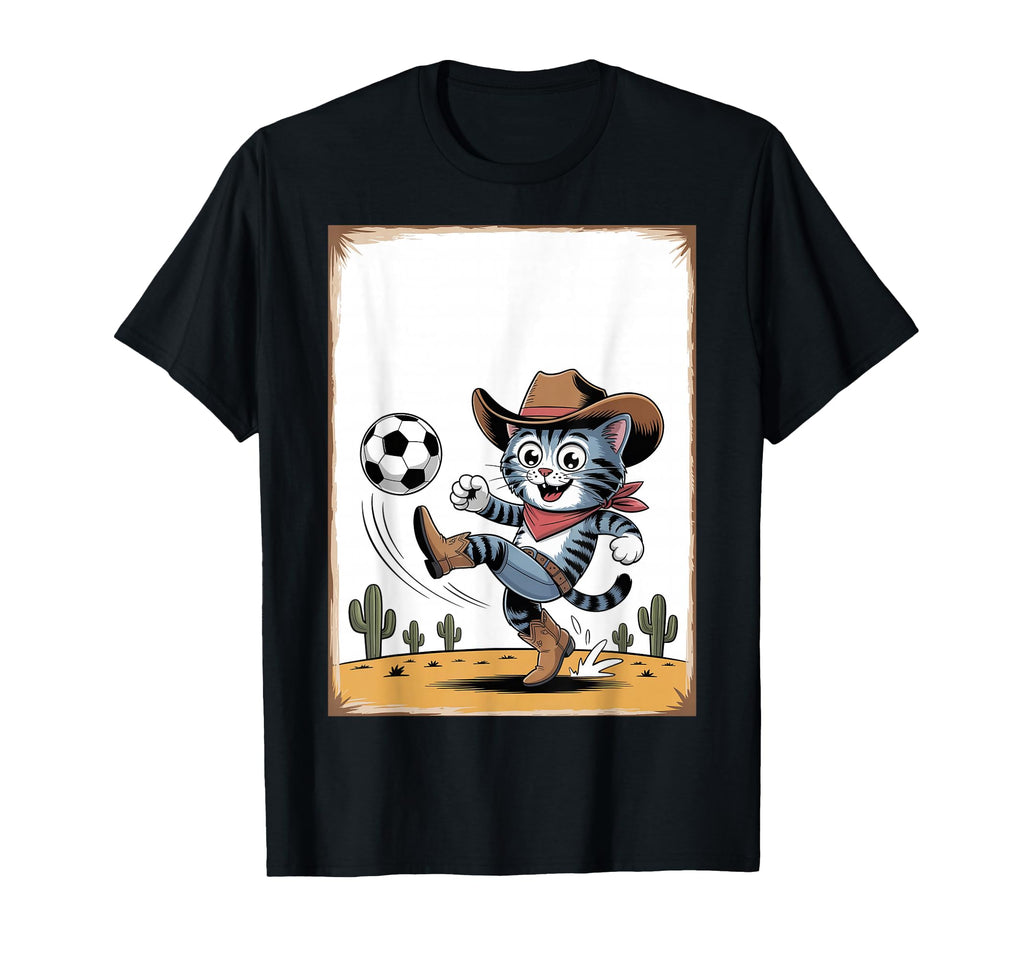 Cat Funny Cat Gang Cat Playing Soccer T-Shirt - Trendy Graphic Men Women - T-Shirt, Sweatshirt, Hoodie