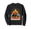 Abstract Art Mountain Cassette Player Sweatshirt - Minimalist Print Unisex - T-Shirt, Sweatshirt, Hoodie