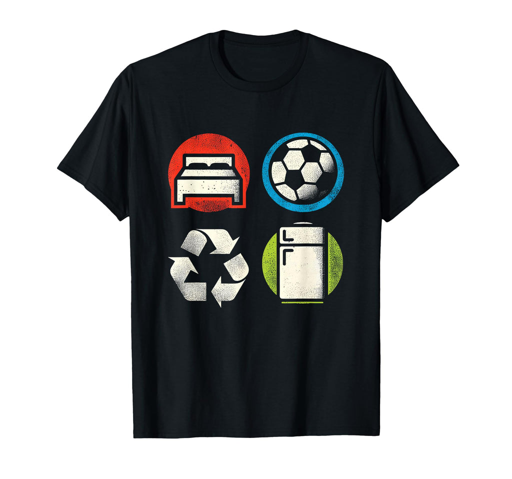 Eat Sleep Soccer Repeat Football T-Shirt - Casual Everyday Wear for Adults - T-Shirt, Sweatshirt, Hoodie
