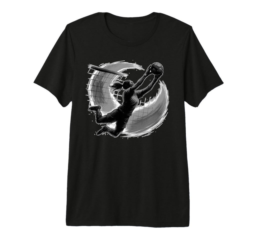 Fearless Female Goalkeeper Soccer Action T-Shirt - Streetwear Style Unisex - T-Shirt, Sweatshirt, Hoodie