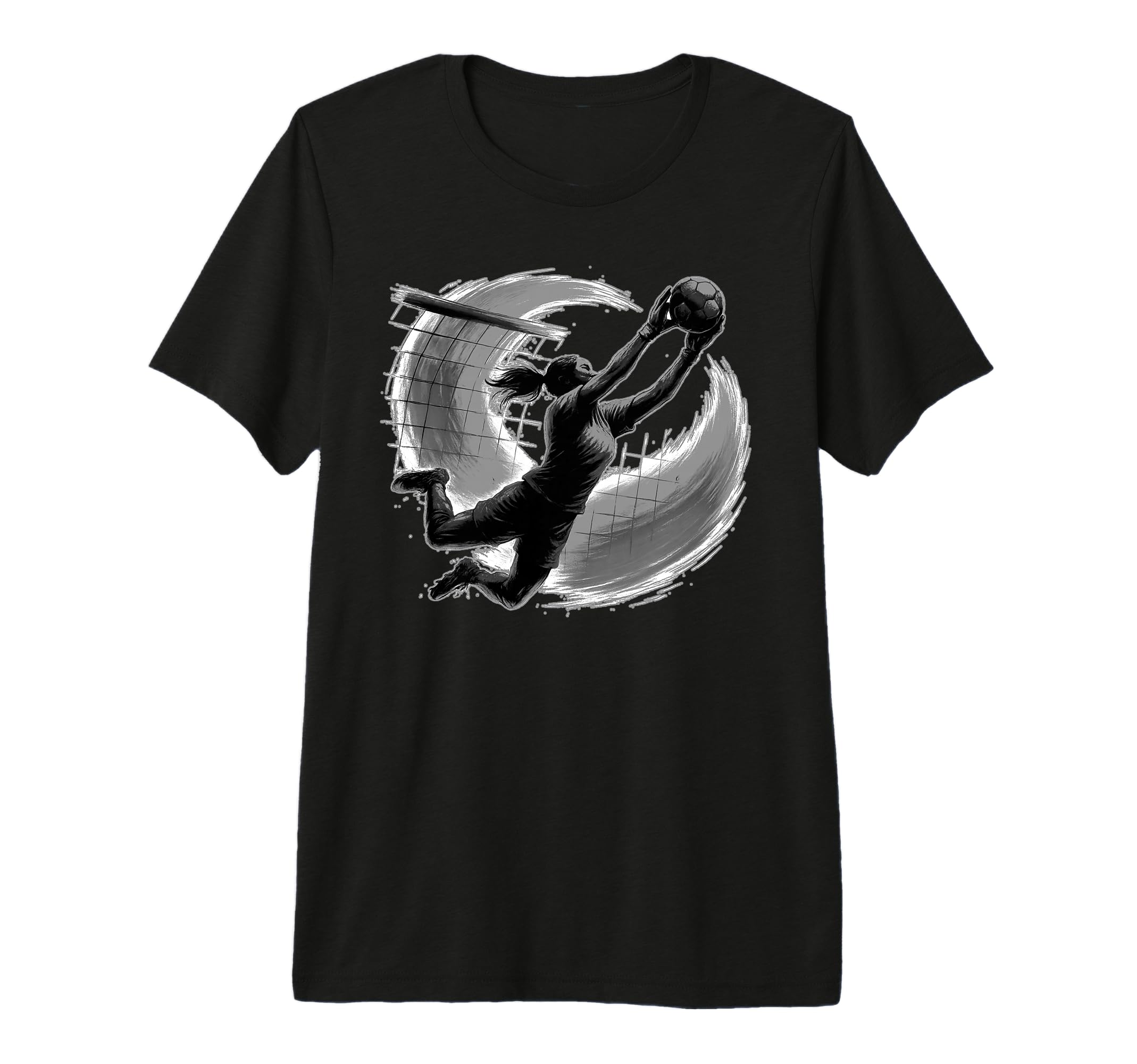 Fearless Female Goalkeeper Soccer Action T-Shirt - Streetwear Style Unisex - T-Shirt, Sweatshirt, Hoodie