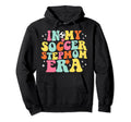 My Soccer Stepmom Era Game Day Groovy Hoodie - Minimalist Print Men Women - T-Shirt, Sweatshirt, Hoodie