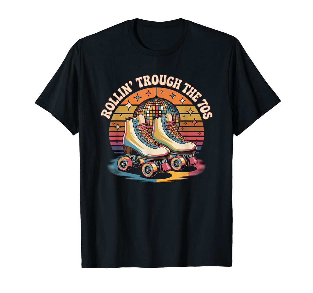 Roller Skate Roller Skating 70S T-Shirt - Custom Art Print Men Women - T-Shirt, Sweatshirt, Hoodie