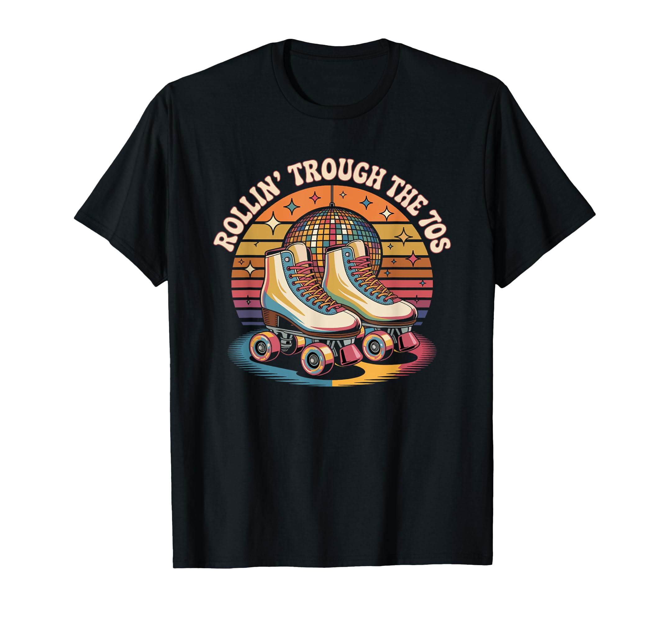 Roller Skate Roller Skating 70S T-Shirt - Custom Art Print Men Women - T-Shirt, Sweatshirt, Hoodie