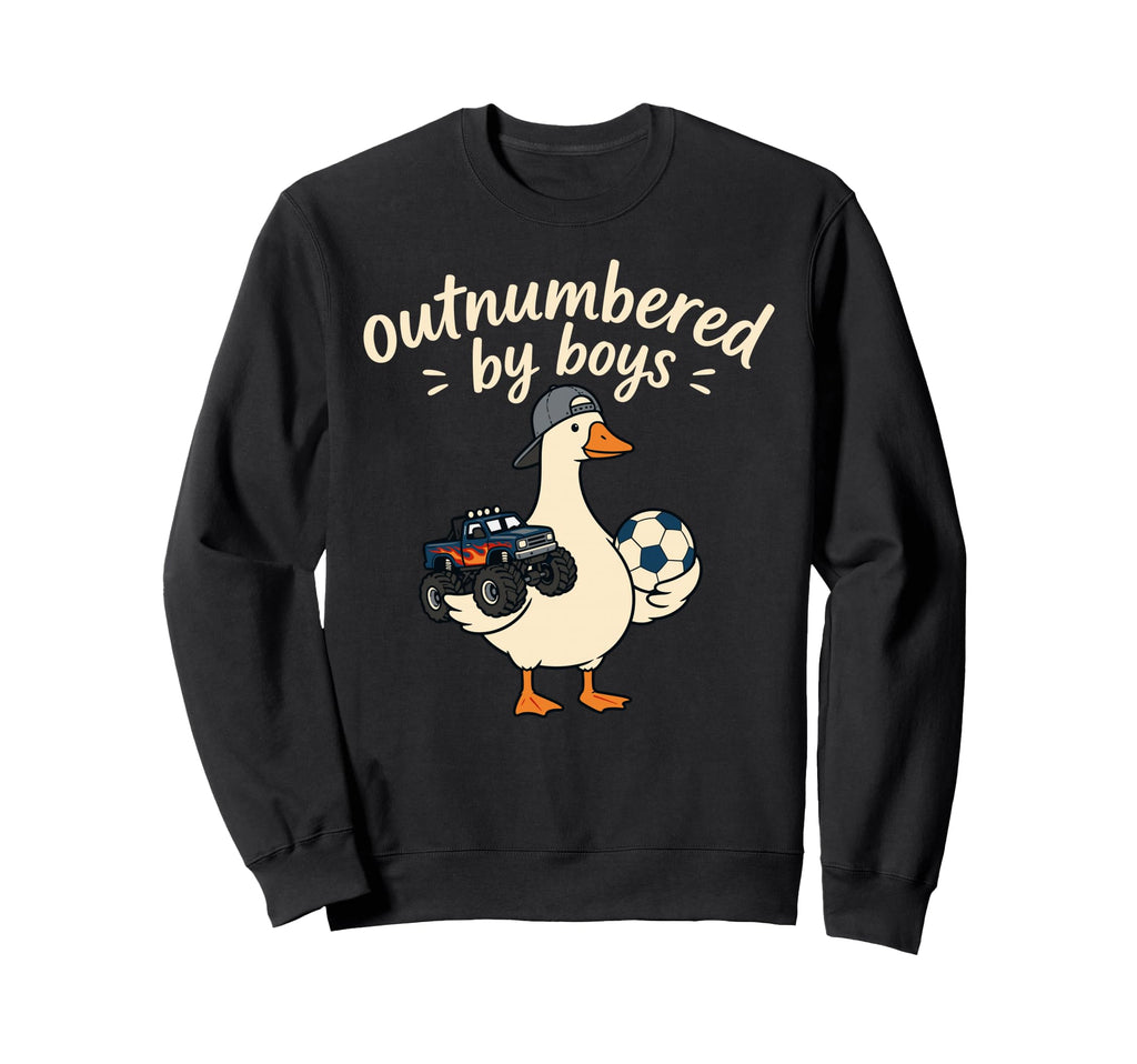 Funny Mom Silly Goose Outnumbered Sweatshirt - Unique Graphic for Adults - T-Shirt, Sweatshirt, Hoodie